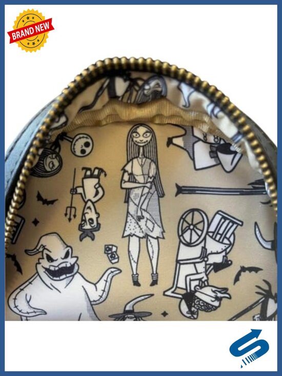 Disney Nightmare Before Christmas Glow-In-The-Dark Mini Backpack Faux Leather main image 4
